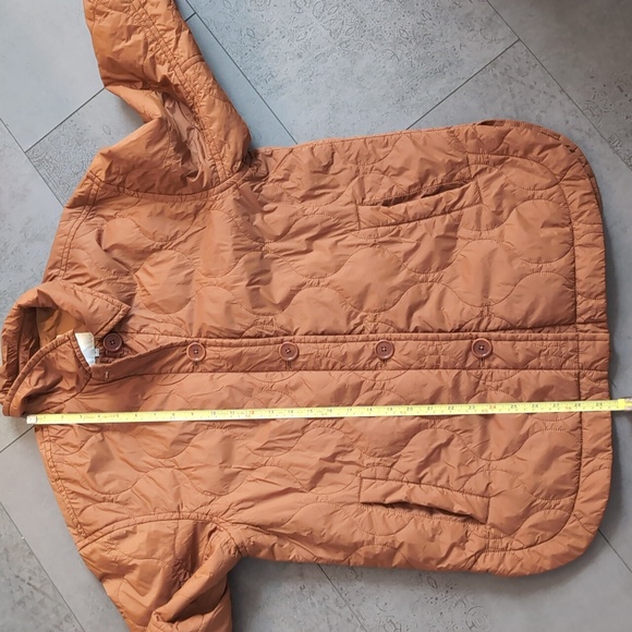 Madewell Womens Airpuff Shirt Jacket In Warm Coffee Size Medium - Picture 6 of 8